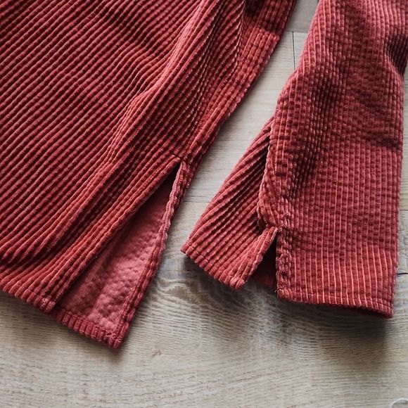 J. Jill Soft Corduroy Rust Shacket - Picture 2 of 7